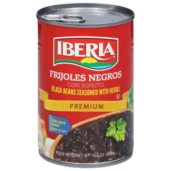 Iberia Black Beans, Seasoned with Herbs, Premium
