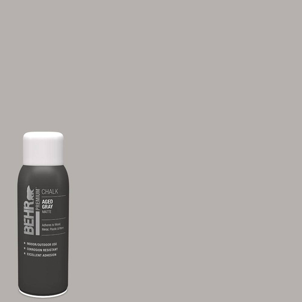 Behr Premium 12 Oz. #sp-102 Aged Gray Matte Interior/exterior Chalk Aerosol Spray Paint