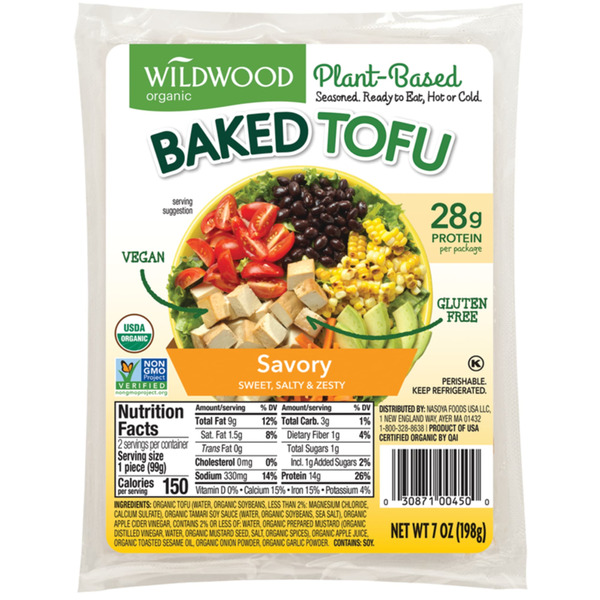 Wildwood Organic Wildwood Tofu Baked Savory Og Same-Day Delivery