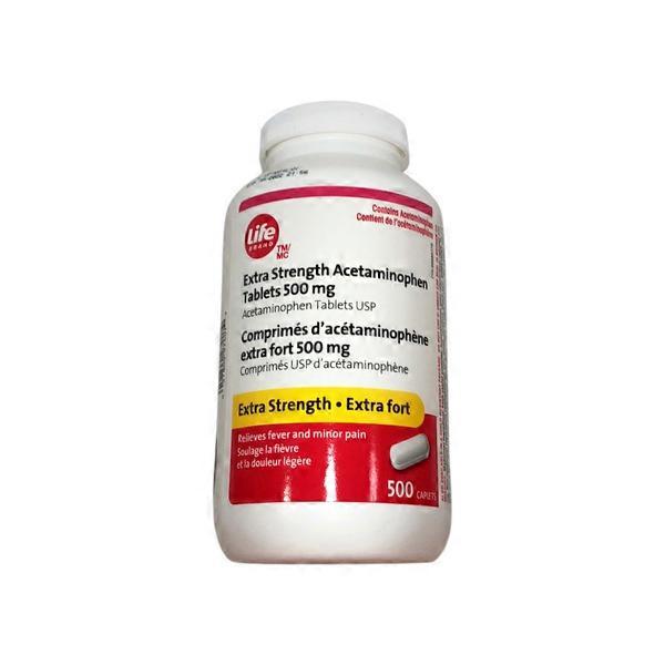Life Brand Acetaminophen 500mg Caplets (500 ct) Instacart