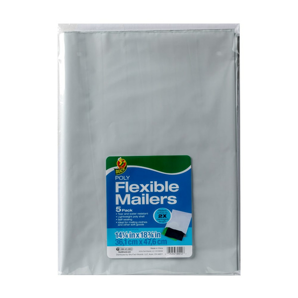 Kroger Duck 14.25" x 18" White Poly Flexible Mailers SameDay Delivery