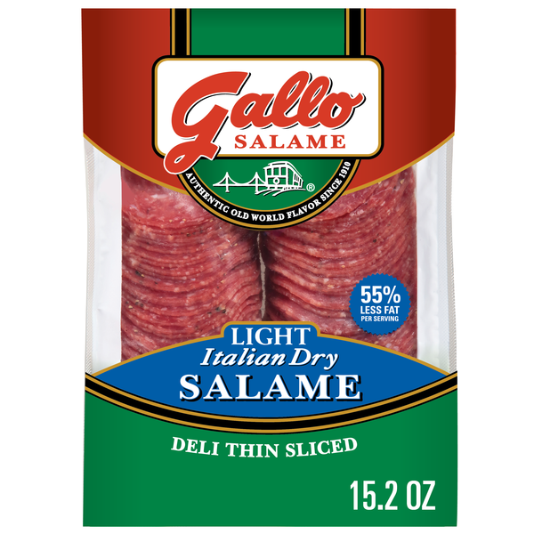 Gallo Salame Salame Deli Thin Sliced Light Italian Dry Salame