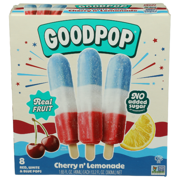 Goodpop Cherry + Lemonade Frozen Pops 8 Pack