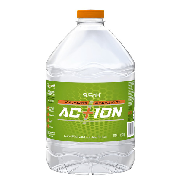AC+ION Ion Charged Alkaline Water, 3 Liter, Water Bottle