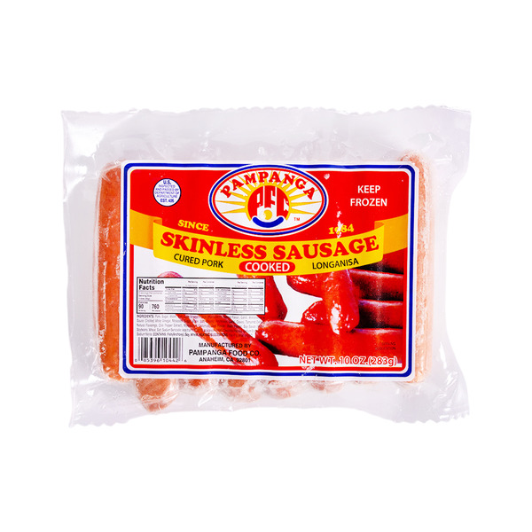 Pampanga’s Best Skinless Sausage Cured Pork Cooked Longanisa