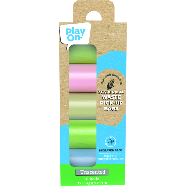 Play On Biobase Waste Bags, 9 x 13 in
