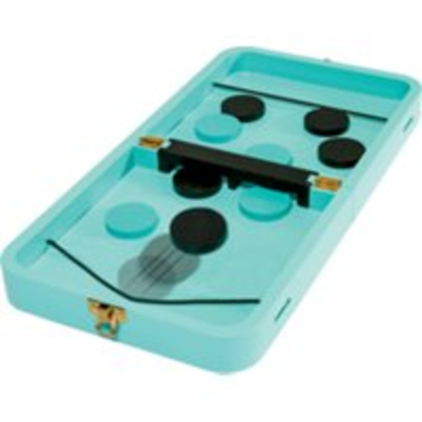 Dude Perfect Sling Puck Board Set Foldable Tray With Checkers & Spinning Wheel