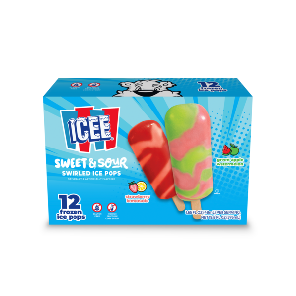 ICEE® Dreamworks Trolls Swirled Green Apple Watermelon/Strawberry
