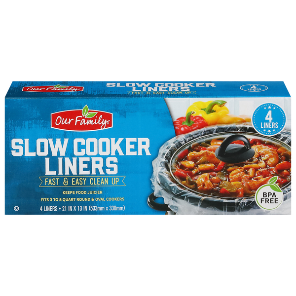 30 X 55cm Slow Cooker Liners PK 5 Hold Up To 6.5 Litre Safety Tested