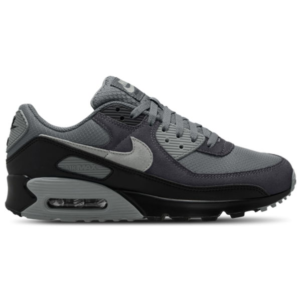 Nike Men's Air Max 90 Running Shoes, Size 10 - Smoke Grey/Black/Photon Dust