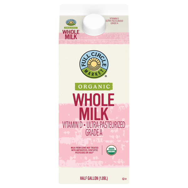 乳液・ミルク VERLIAB Topoda Masahiko Organic Milk Full Circle Organic Whole Milk Same-Day Delivery | Super 1 Foods