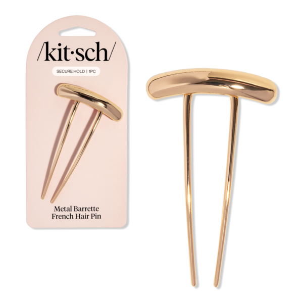 Kitsch Barrette French Hair Pin - Gold