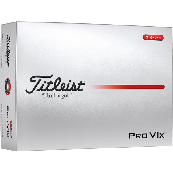 Titleist 2025 Pro V1x High Number Golf Balls - White