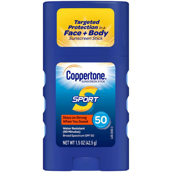 Coppertone Sport Sunscreen Stick SPF 50 Travel Size