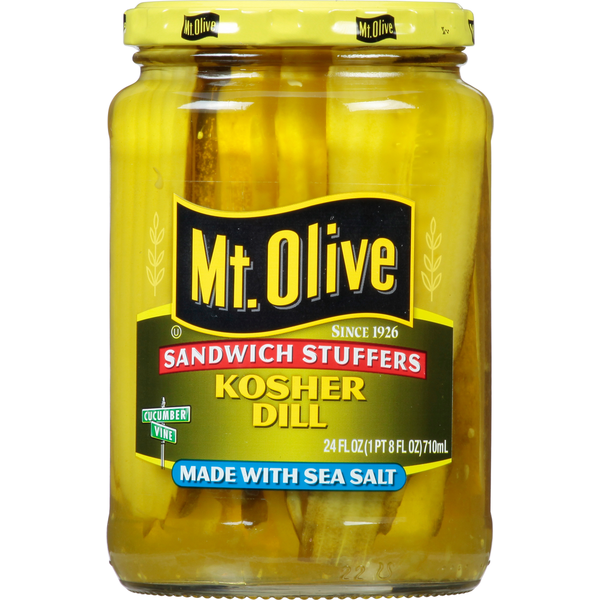 Mt. Olive Sandwich Stuffer Kosher Dill Pickles made with Sea Salt