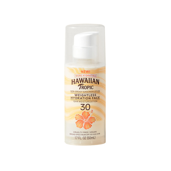 Hawaiian Tropic Silk Hydration Faces Weightless Sunscreen Pump - 1.7 fl oz
