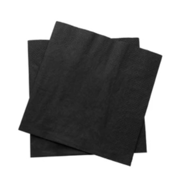 Black Beverage Napkin 2 Ply - 3200 Ct