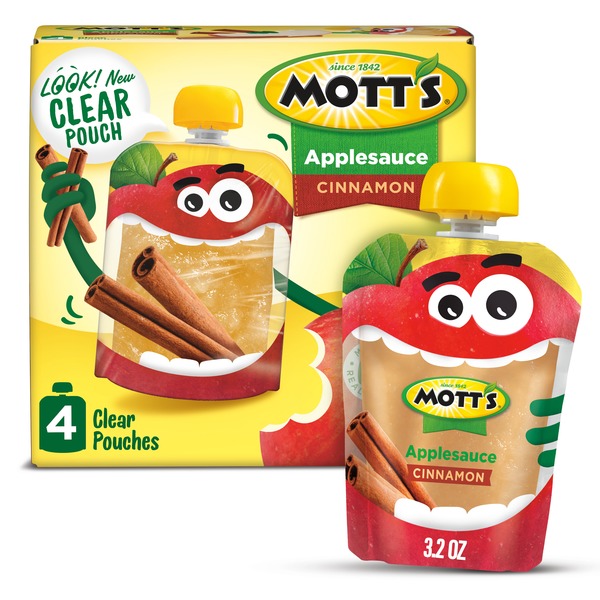 Mott's Applesauce Pouches, Cinnamon (3.2 oz) Instacart