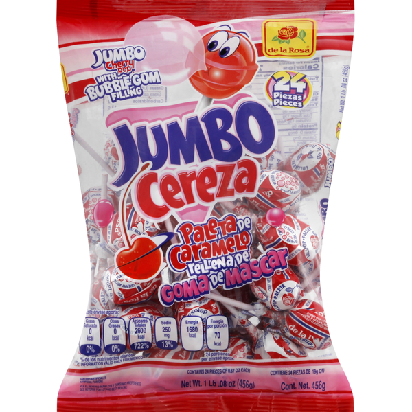 de la Rosa Pop, Cherry, Jumbo Same-Day Delivery | Fiesta Mart