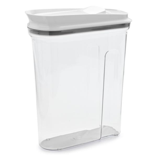 OXO 4.5 Quart Clear White Good Grips Pop Cereal Dispenser