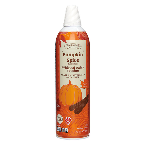 Friendly Farms Pumpkin Spice Whipped Dairy Topping Same-Day