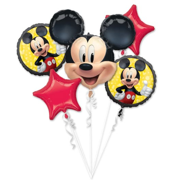 Anagram INFLATED Mickey Mouse Forever 5-Piece Foil Balloon Bouquet