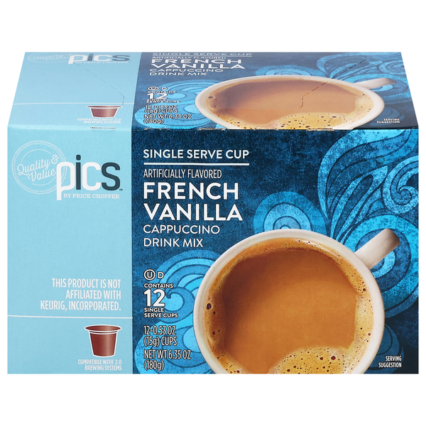 French Vanilla Cappuccino Mix K Cup Great Value Nutrition Facts - Main Image