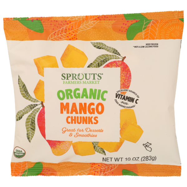 Sprouts Frozen Organic Mango Chunks