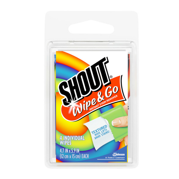Shout Wipe & Go Instant Stain Remover Wipe