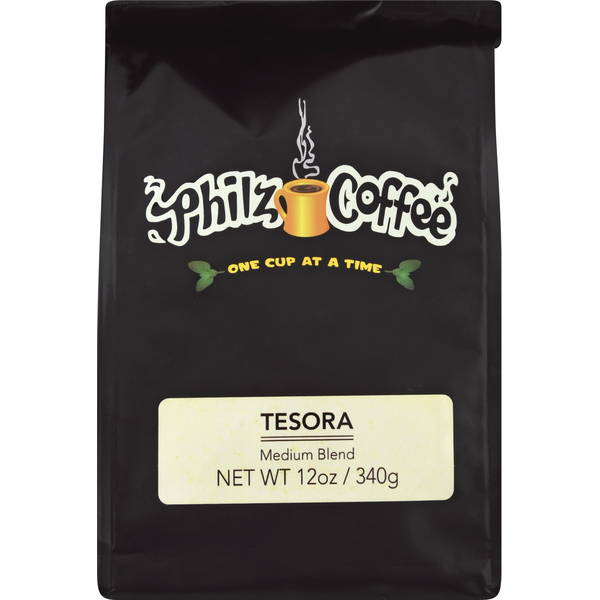 Philz Coffee Tesora Medium Blend Whole Bean Coffee Same-Day