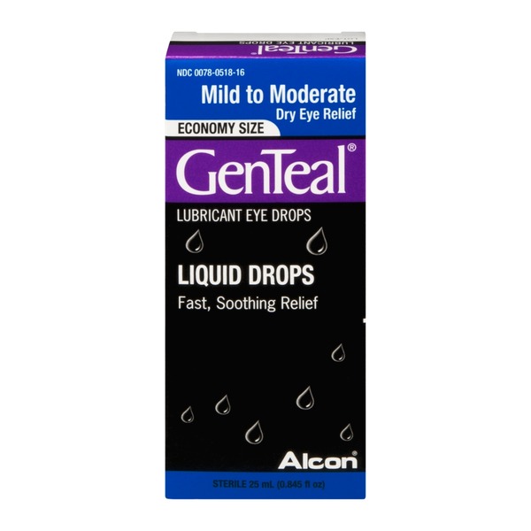 GenTeal Liquid Drops Lubricant Eye Drops Mild to Moderate (0.845 fl oz