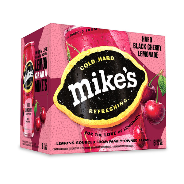 Mike's Lemonade Black Cherry, 6 Pack, 12 fl oz Cans, 5% ABV Same
