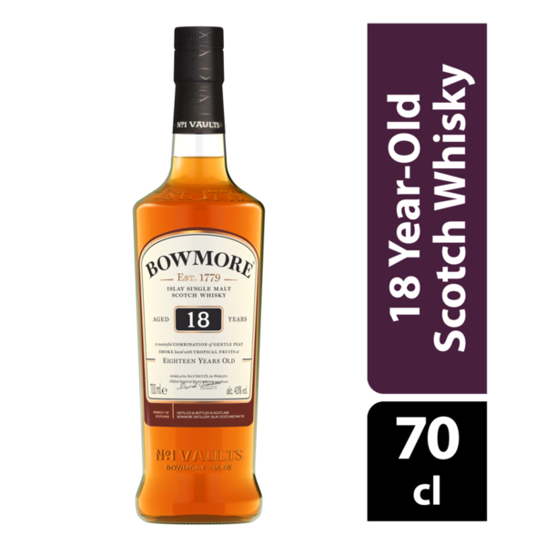 Bowmore 18 Year Old Islay Single Malt Scotch Whisky Same-Day