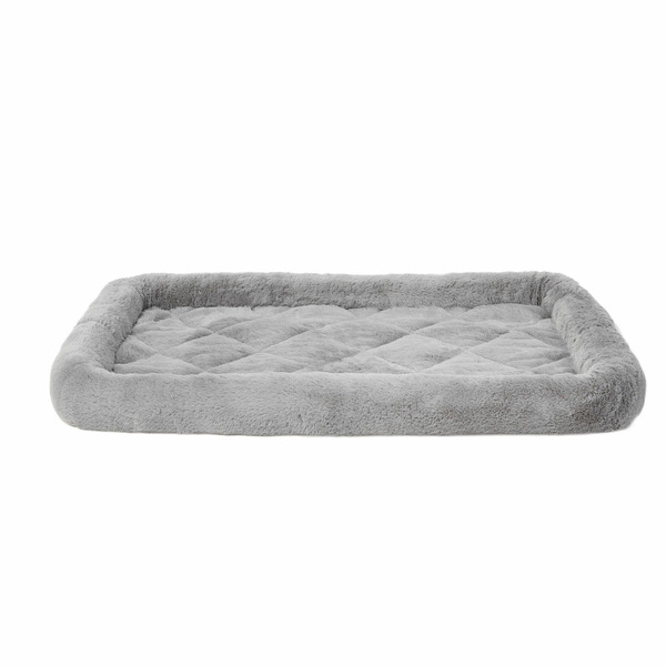 Top Paw Plush Crate Mat - Grey