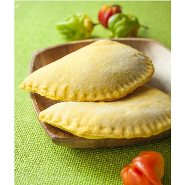 Frozen Caribbean Crescent Curry Chicken Patties, Unbaked - 50 Ct