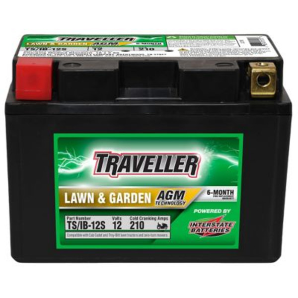 Traveller 12V 210 CCA Replacement Lawn and Garden Battery with AGM Technology