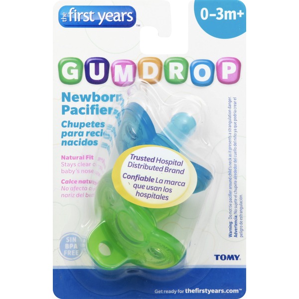 The First Years Pacifier, Gumdrop, Newborn (2 each) Instacart