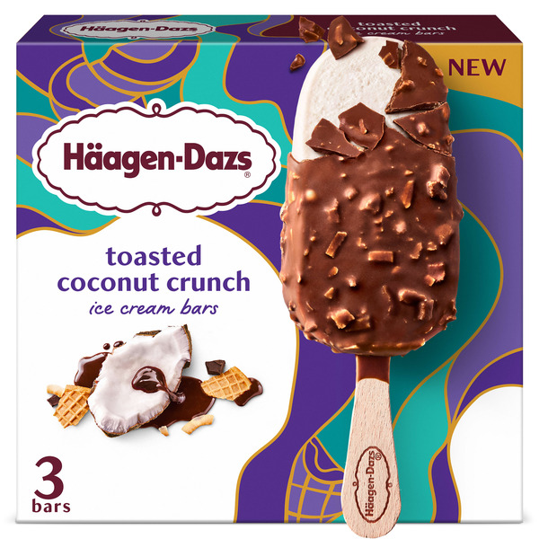 Haagen-Dazs Häagen Dazs Toasted Coconut Crunch Ice Cream Bars Same