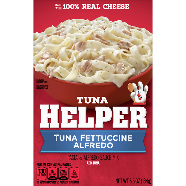 Helper Pasta & Alfredo Sauce Mix, Tuna Fettuccine Alfredo (6.5 oz