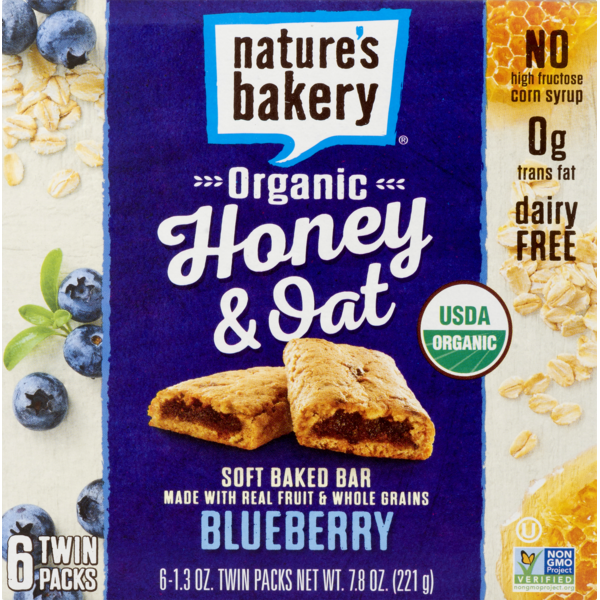Nature's Bakery Organic Honey & Oat Soft Baked Bar Blueberry (1.3 oz) from Sprouts Farmers