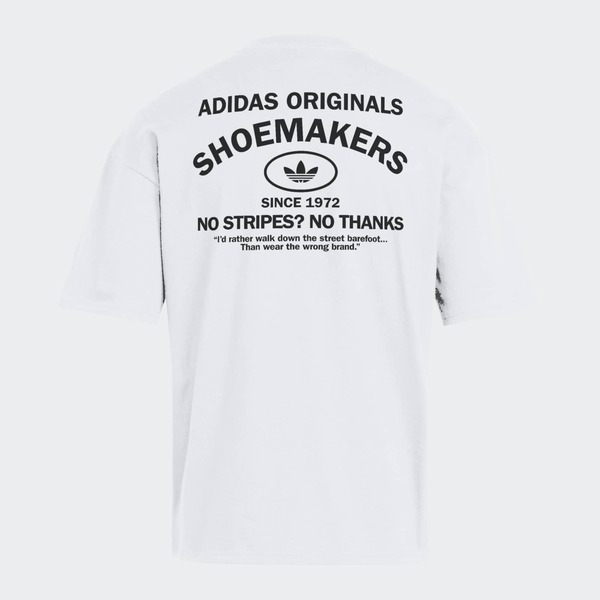 adidas Men's Shoemaker Graphic Tee, M - White