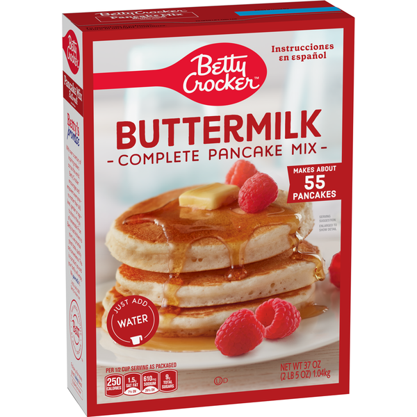 Betty Crocker Complete Buttermilk Pancake Mix, Just Add Water