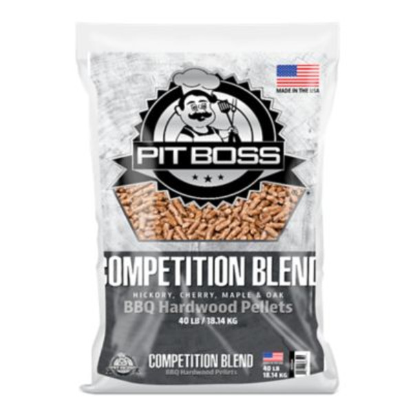 Pit Boss Competition Blend Wood Pellet Fuel, 40 lb.
