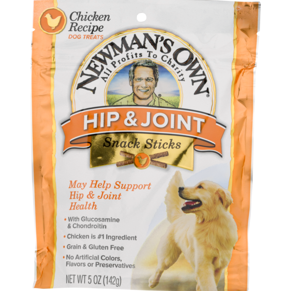 Newman's Own Hip & Joint Snack Sticks Dog Treats Chicken Recipe (5 oz
