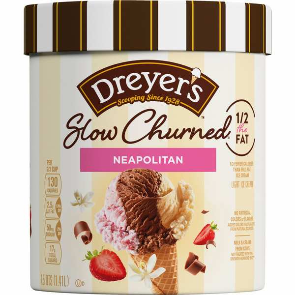 Edy's/Dreyer's Slow Churned Light Neapolitan Ice Cream 1.5 Qt Same