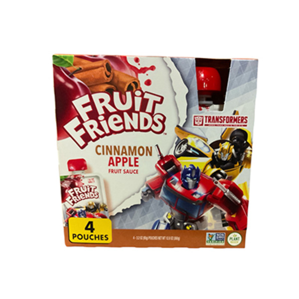 Fruit Friends Cinnamon Apple Fruit Sauce Pouches - Transformers