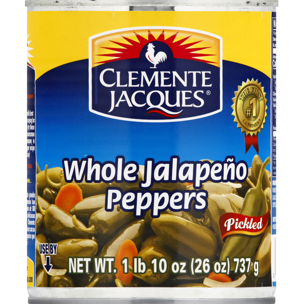 Clemente Jacques Jalapeno Peppers, Whole, Pickled