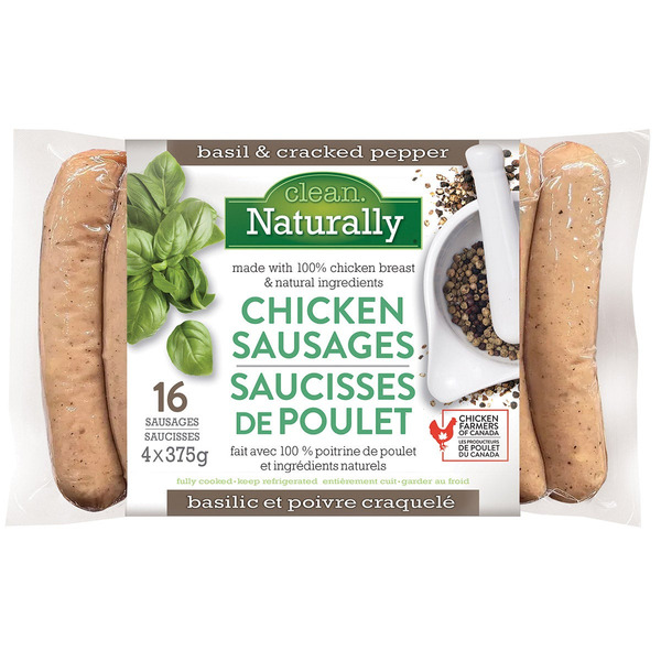 Clean Pepper, Basil & Chicken Sausage