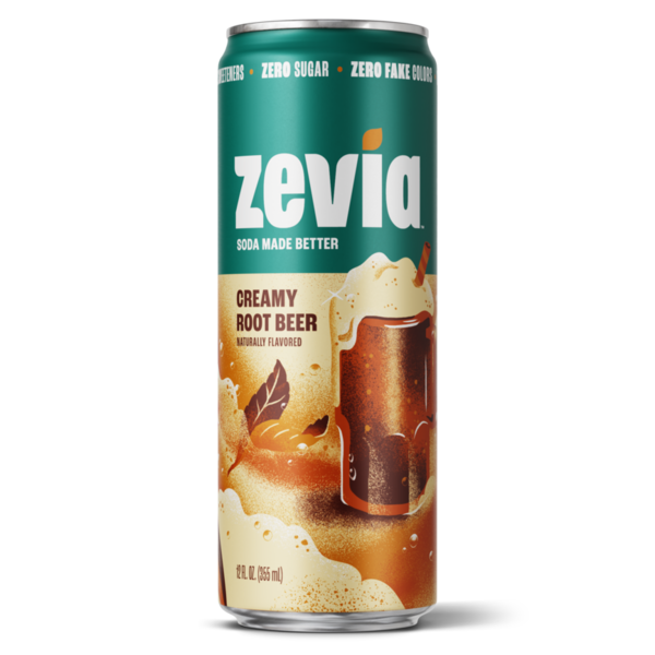 Zevia Soda, Zero Sugar, Creamy Root Beer Same-Day Delivery or