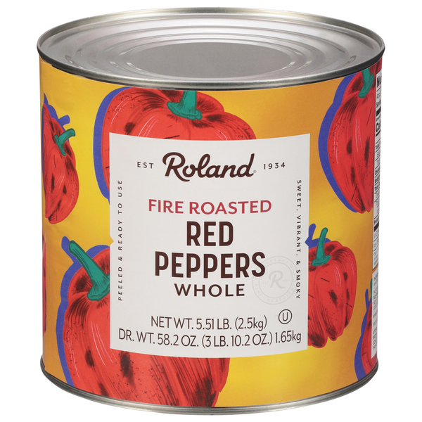 Roland Foods Red Peppers, Whole, Fire Roasted Same-Day Delivery or
